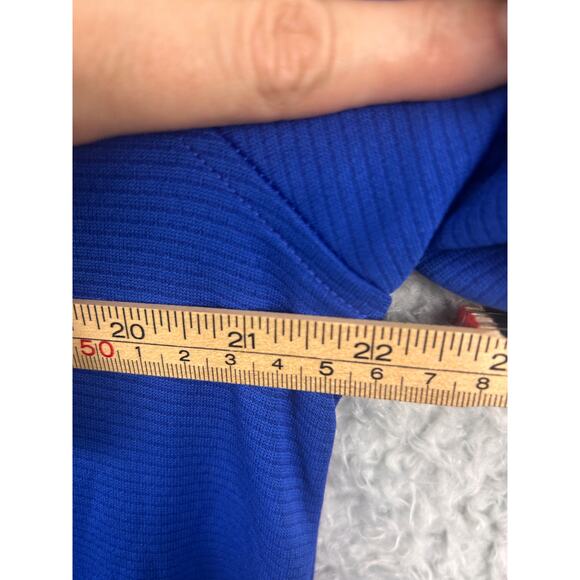 Under Armour Blue Performance Polo Shirt Men’s Large Loose Fit HeatGear - Picture 5 of 7